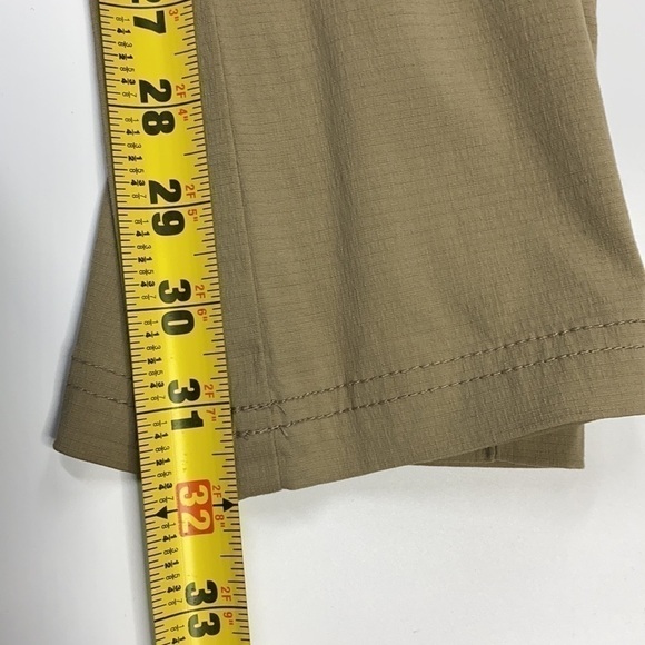 Prana Sage Convertible Hiking Pants Tan Relaxed Fit Straight Leg Size 0 - Picture 7 of 11